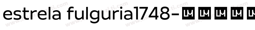 estrela fulguria1748字体转换